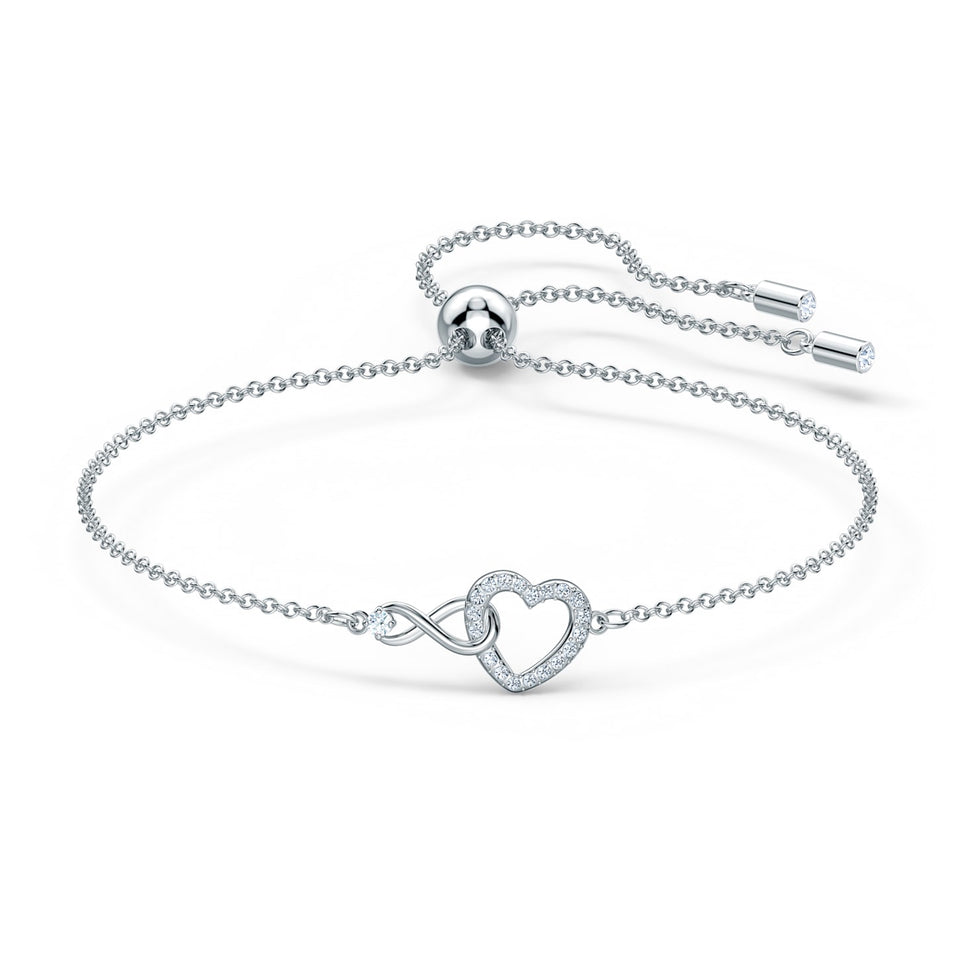 Braccialetto Tennis Donna In Argento 925 - Simbolo Infinito, Misura 25 Braccialetto Tennis Donna In Argento 925 - Simbolo Infinito, Misura 25