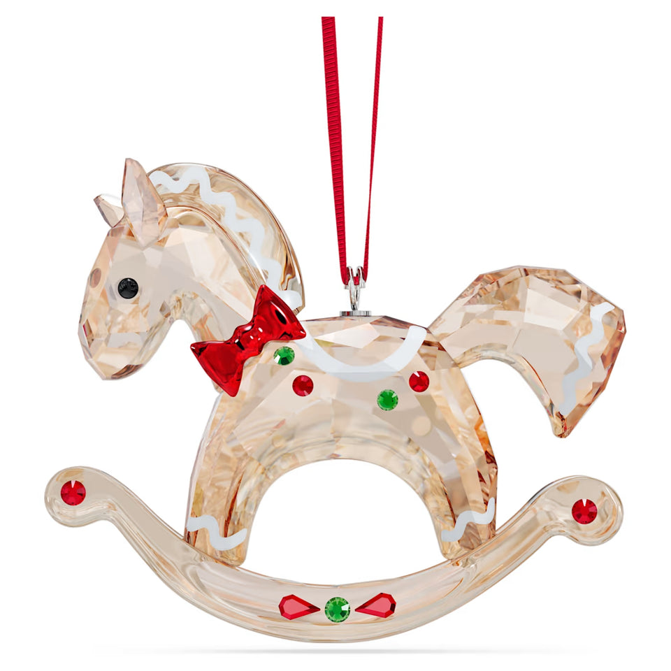 Holiday Cheers Decorazione Cavallo a Dondolo di Pan di Zenzero