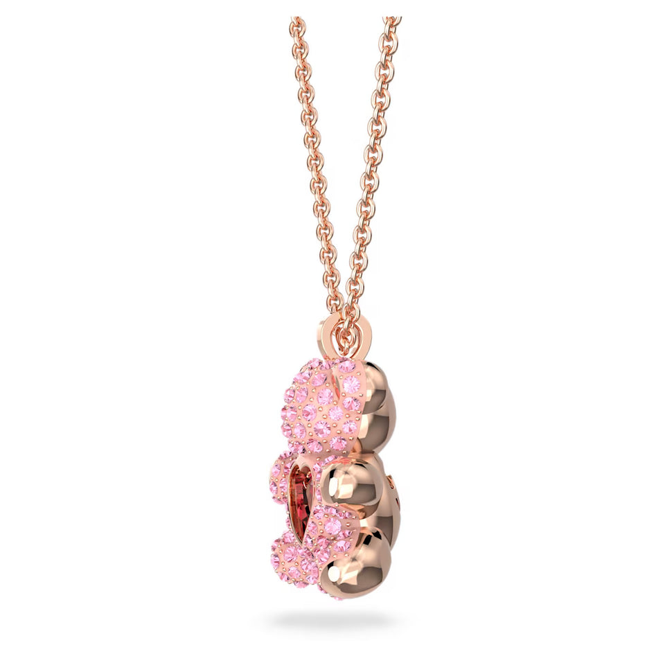 Pendente Teddy Rosa, Placcato color oro rosa