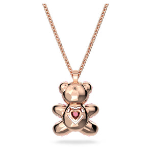 Pendente Teddy Rosa, Placcato color oro rosa