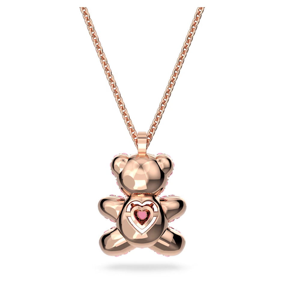 Pendente Teddy Rosa, Placcato color oro rosa