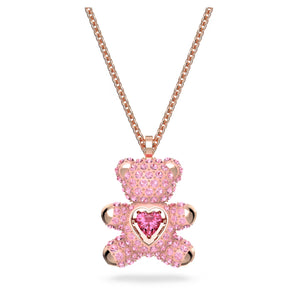 Pendente Teddy Rosa, Placcato color oro rosa