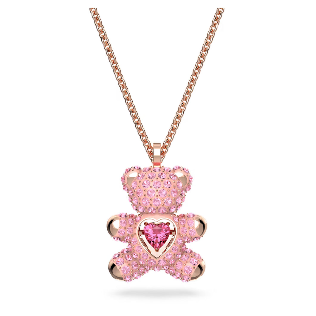 Pendente Teddy Rosa, Placcato color oro rosa