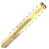 Penna a sfera Classico, Giallo, Placcato color oro