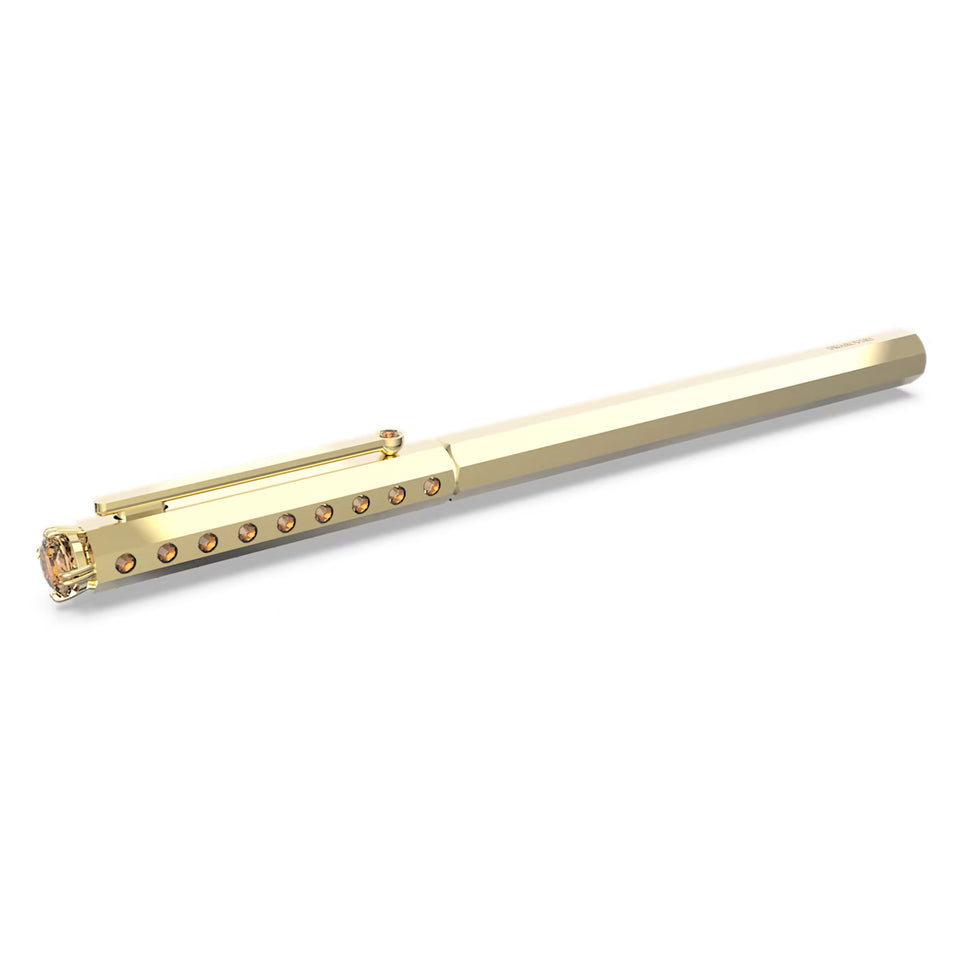Penna a sfera Classico, Giallo, Placcato color oro