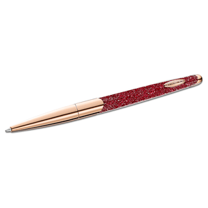 Penna a sfera Crystalline Nova Rosso, Placcato color oro rosa